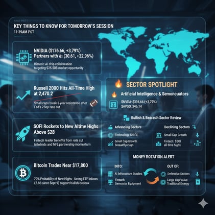 NVIDIA-Intel AI Partnership Ignites Market Rally, Small Caps Hit Records: Your September 19th Power Play