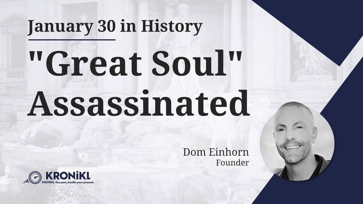 “Great Soul” Assassinated