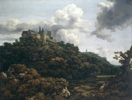 "Bentheim Castle " - Jacob Isaackszoon van Ruisdael 