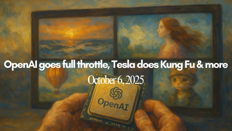 OpenAI goes full throttle, Tesla does Kung Fu & more (October 6, 2025)