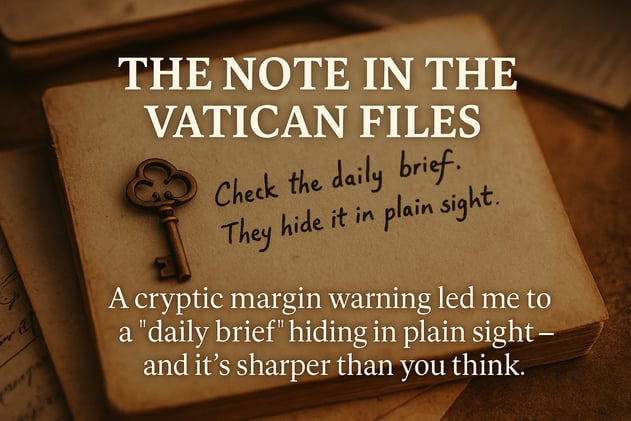🗝️ The Note in the Vatican Files