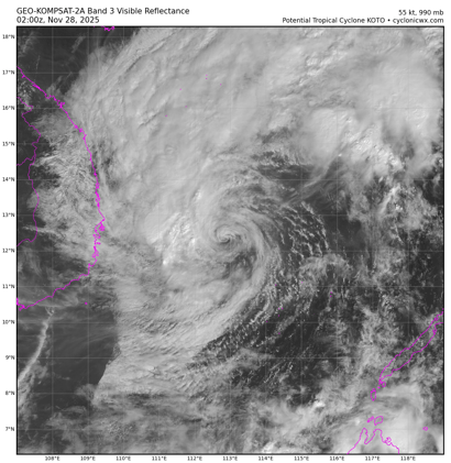 Severe Tropical Storm Koto (33W) – Tropical Cyclone Advisory #9: 0000 UTC 28 November 2025
