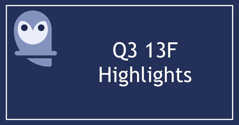 Q3 13F Highlights