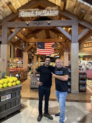 Alfie Oakes and Vivek Ramaswamy meet  at Seed to Table