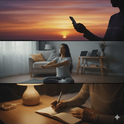 Mindfulness & Wellness - Digital Sunset — End the Day Without Rumination 🌇📵
