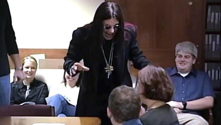 Ozzy Osbourne Visits Conan O'Brien's Staff To Cheer Them Up After 9/11