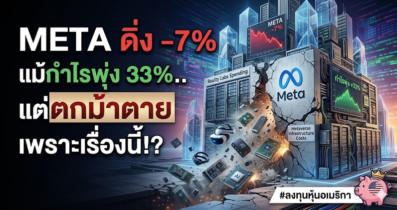 META ดิ่ง -7% แม้กําไรพุ่ง 33%.. แต่ตกม้าตายเพราะเรื่องนี้!?