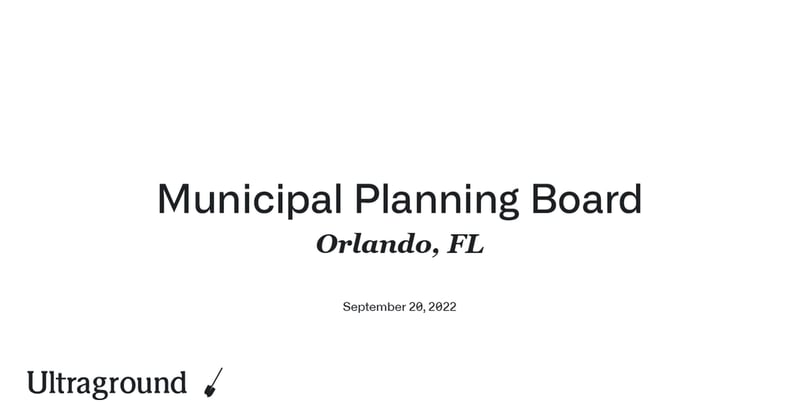 Orlando Planning
