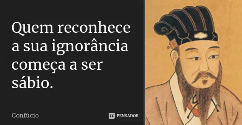 A origem da SUA ignorância