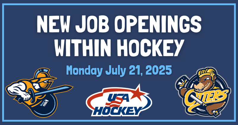 92 New Hockey Jobs - Monday July 21st 🏒