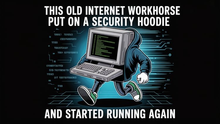 This Old Internet Workhorse Put On A Security Hoodie And Started Running Again