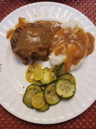 Buck's Hamburger Steaks With Onion Gravy