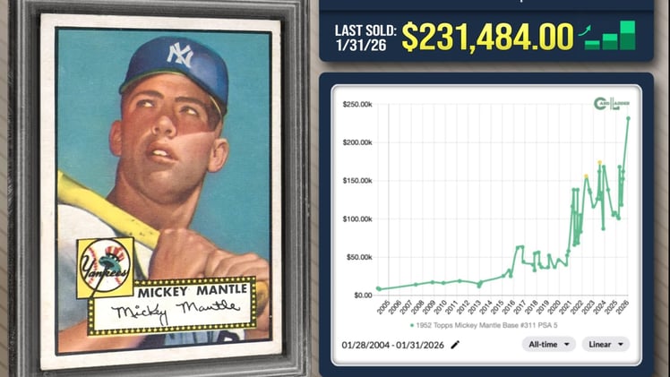 Baseball Cards Outsell Gold and Silver!