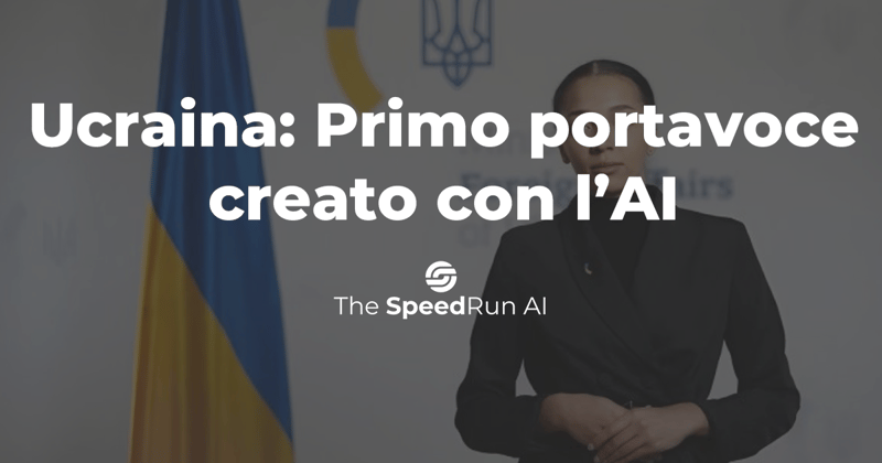 Ucraina: presentata la portavoce creata con l'AI