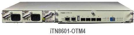 iTN8601-OTM4 – Mux/Demux activo DWDM de 4 canales hasta 10G sobre una única fibra bidireccional