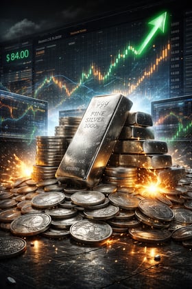 US Silver Price Breaking Above $84 As It Chases Chinese Silver Priced Above $93 USD, Chinese Silver Inventories Remain Unsustainably Low, SLV Strike $73 Was Just Breached (May Trigger Margin Calls And Forced Buying Accelerating The Move Higher)