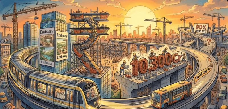 🚀 Embassy Drops ₹10,300 Cr on North Bangalore + Yellow Line Gets 5 AM Trains + Silk Board Finally Works (Mostly)