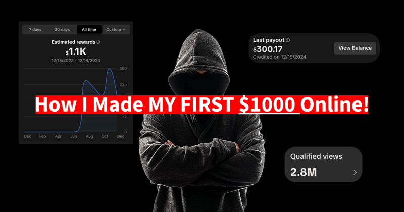 How I Made MY FIRST $1000 Online as a MUSLIM TEENAGER