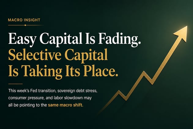 The Era of Easy Capital Is Ending. Four Signals This Week Confirm It.