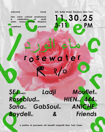 rosewater nyc @ public records next week + more just for you 🌹