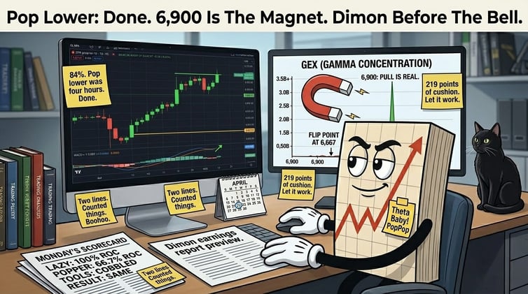 Hormuz Blocked. Banks Report. The Pop Lower Came And Went.