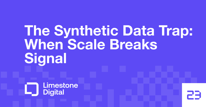 The Synthetic Data Trap: When Scale Breaks Signal