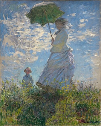 "Woman with a Parasol – Madame Monet and Her Son" - Claude Monet