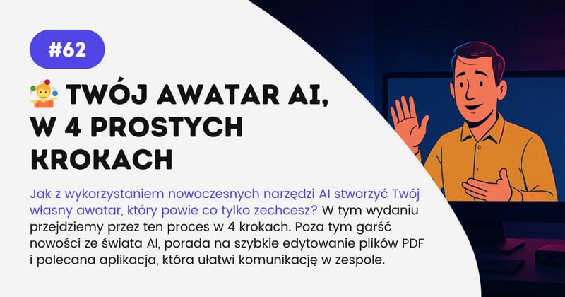 🤹 Twój awatar AI w 4 krokach