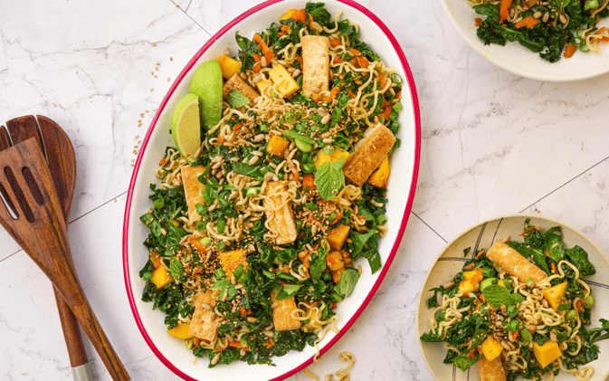 Cool Down with a Noodle-y Mango Salad!