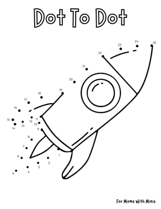 Space Ship Dot to Dot