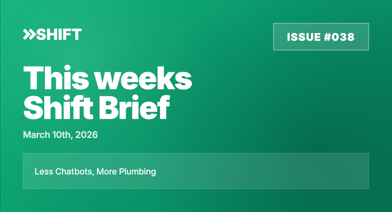 Less Chatbots, More Plumbing