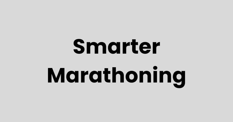 Why Some Marathons Are for Everyone