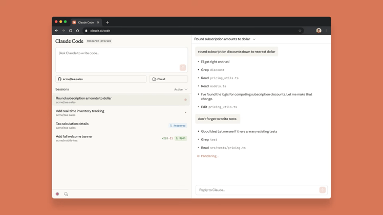💻 Claude Code goes Web