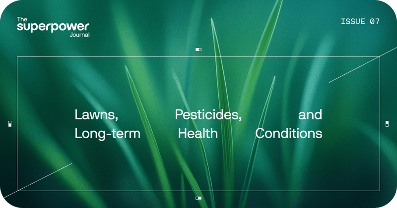 Lawns, pesticides, and long-term health conditions