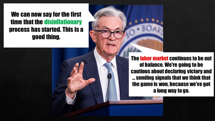 The "Disinflationary" Process has Begun: The Fed. 🏦💵