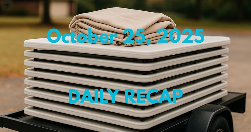 October 25, 2025 – Daily Recap