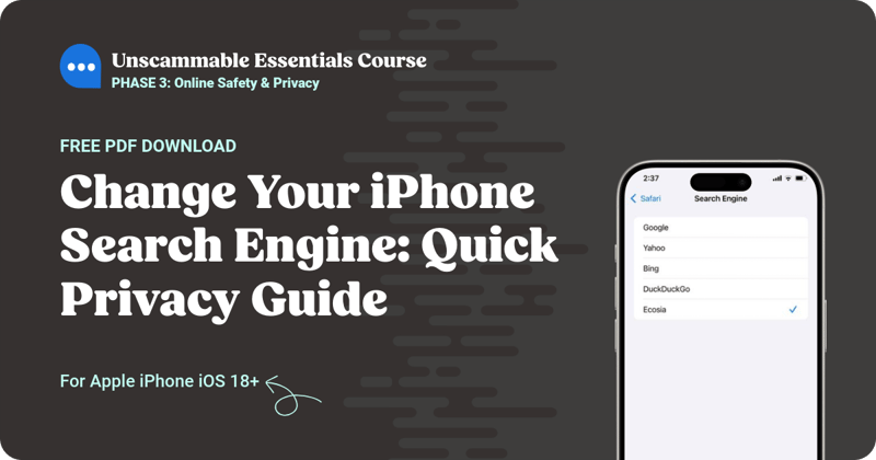 Change Your iPhone Search Engine: Quick Privacy Guide – PDF Download