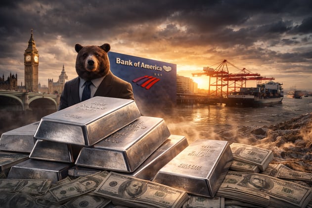 Silver Lease Rates Still Elevated In London, US Banks Are Now Net Long Silver Futures, Silver Headed For 8 Consecutive Monthly Green Candle, Bank of America Suddenly Bullish on All Commodities 