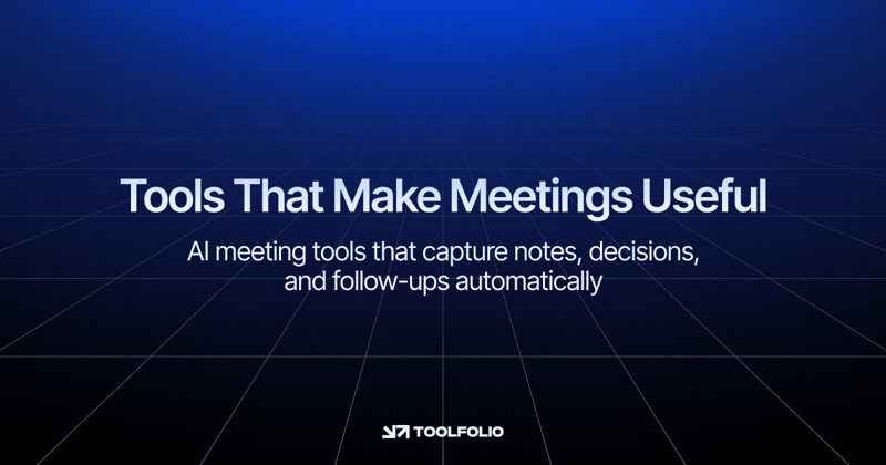 Tools That Make Meetings Useful