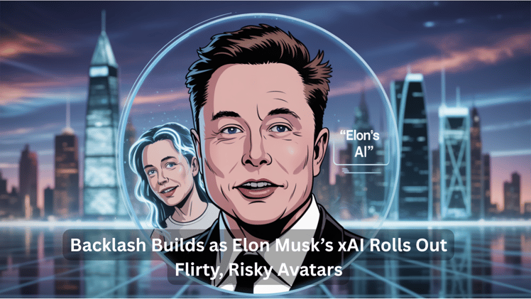 Elon Musk’s New ‘Flirty’ AI Avatars Spark Backlash Over Safety Risks