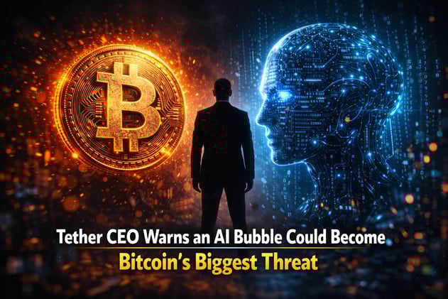 Tether CEO Warns an AI Bubble Could Become Bitcoin’s Biggest Threat