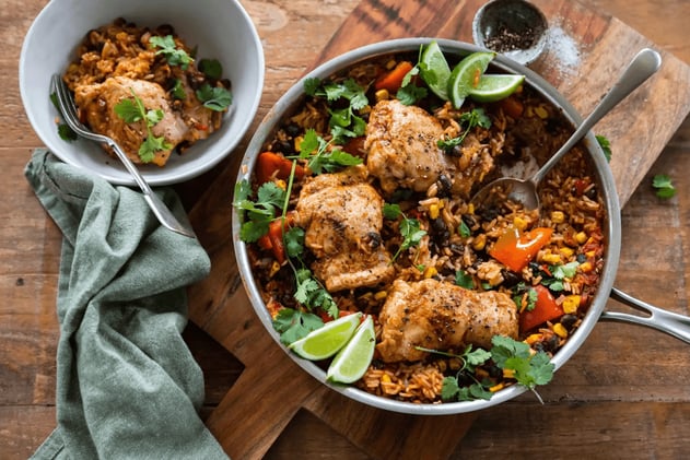 One-Pot Latin Chicken and Rice