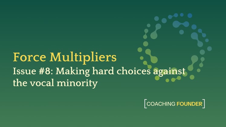 Making hard choices against the vocal minority
