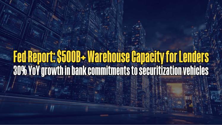 Fed Report: $500B+ Warehouse Capacity for Lenders