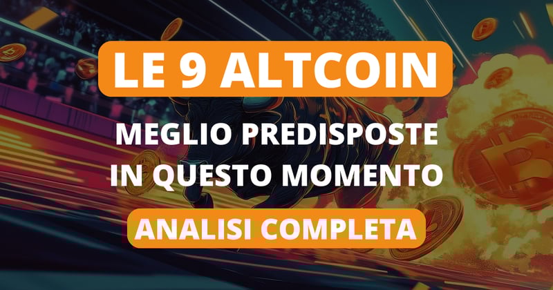 Tutte le altcoin che reputo meglio predisposte al momento.