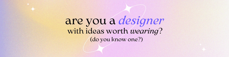Turn your ideas into REAL fashion and make a difference! 🎨