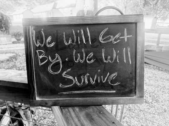 We Will Get By. We Will Survive.