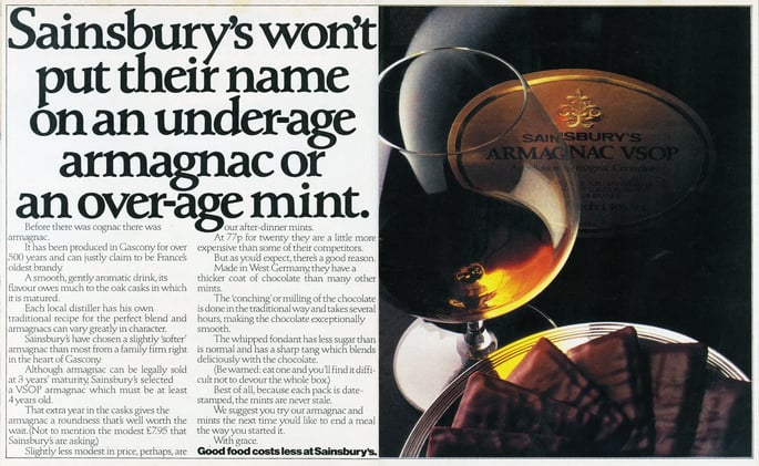 26-NOV-2025 | Excerpt from David Abbott’s “Under-age Armagnac” Ad for Sainsbury’s