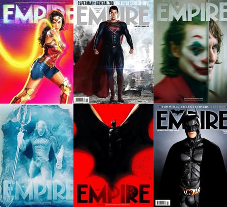 Every DC Movie on the Cover of Empire Magazine