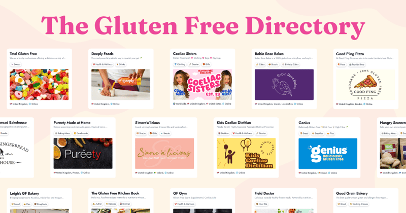 Introducing The Gluten Free Directory 🌟